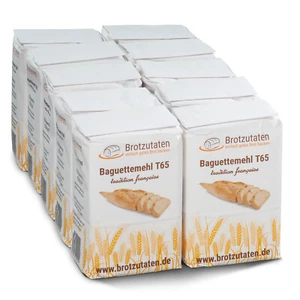 10x 1kg Brotzutaten Baguettemehl T65 Vorteilspack - Bild 1 von 2