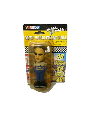 Nascar 2003 Collectible Jimmie Johnson Lowe’s Mini Bobblehead Doll #48 Unopened Cover