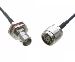 BNC Female to Reverse Polarity RP-TNC Male Cable Ham Radio GPS Antenna 0.5~15FT - Picture 1 of 3