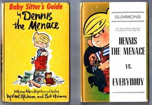 DENNIS The Menace vs EVERYBODY 1956 & BABY SITTERS GUIDE 1954 HB Hank Ketcham - Bild 1 von 2