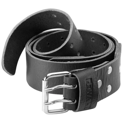 DeWALT DWST80912-8 Leather Belt Heavy Duty 2-Pin Metal Buckle (Black)  - Image 1 of 2