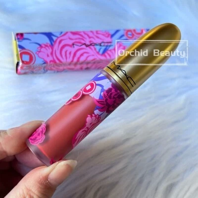 New MAC Lunar Luck Powder Kiss Liquid Lipstick~LUCK BE A LOTUS~Full size~Rare - Image 1 of 4