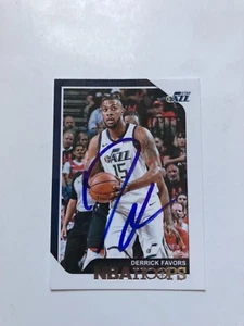 Derrick Favors Autographed 2018-2019 NBA Hoops Utah Jazz Signed #120 - Picture 1 of 1