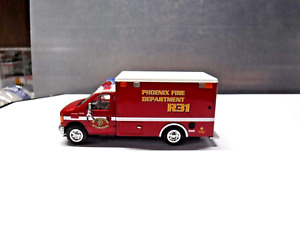 Code 3 Phoenix F.D. Ford E-350 Ambulance R31 (12064) 1/64 Loose (FD-10)