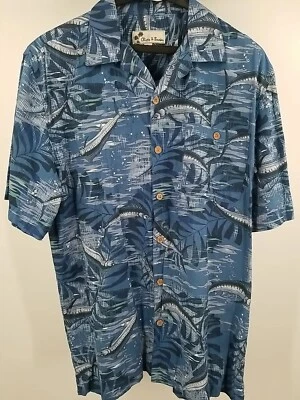 Мужская гавайская рубашка с коротким рукавом на пуговицах OLIVER & BURKE XL - Изображение 1 из 4