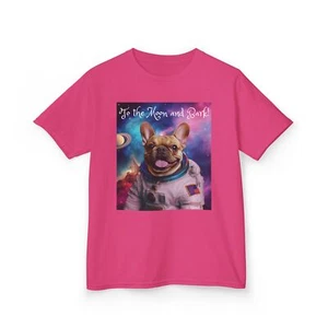 "To the Moon and Bark" by McKenzie Kids Heavy Cotton™ Tee - Picture 1 of 11