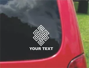 2 (PCS) Eternal Endless Knot Irish Scottishs Decals 20 Colors To Choose From - Foto 1 di 2