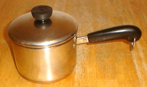 Revere Ware Stainless Steel Copper Bottom 1 1/2 Qt Sauce Pan w/ Lid Clinton, Ill - Picture 1 of 9