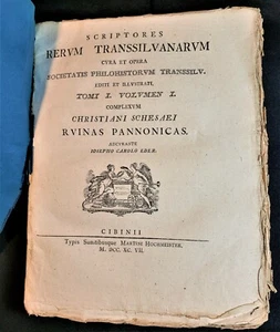 1797 - THE RUINS OF THE PANNONIAN STATE AND RELIGION IN HUNGARY & TRANSYLVANIA  - Picture 1 of 12