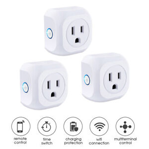 Fireproof Smart Life WiFi Plug Remote Control Timer Switch US Socket Home office
