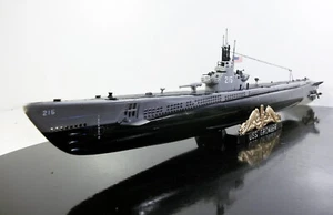 BUILT 1/200 WWII USN GATO CLASS SUBMARINE SS-216 U.S.S GROWLER - Picture 1 of 5