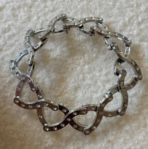 true vintage plastic silver round hair claw clip 80s 90s authentic - Picture 1 of 10