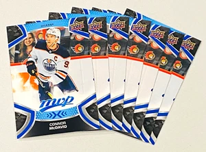 (7) Lotto carte Connor McDavid 2021-22 Upper Deck MVP Hockey Blu NM-MT #220 - Foto 1 di 2
