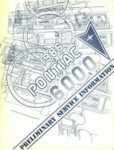 Pontiac 6000 Preliminary Service Information 1986 Used - Imagem 1 de 1