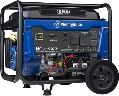 Westinghouse 6,600-W Portable RV Ready Gas Powered Generator with Electric Start - Image 1 of 4