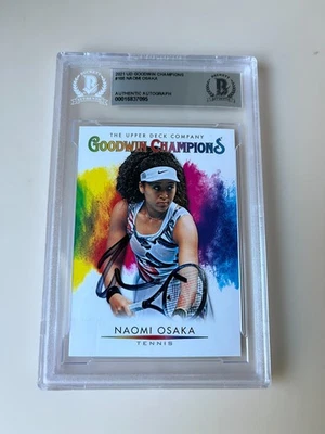 Naomi Osaka 2021 Goodwin Champions Tennis Signed Card Slabbed Beckett BAS COA  - Image 1 of 2