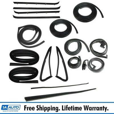 Complete Weatherstrip Kit 18 Piece Set for GMC Jimmy Chevy K5 Blazer Fullsize Foto 1 de 4