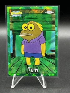 TOM 2025 TOPPS CHROME SPONGEBOB SAPPHIRE GREEN REFRACTOR /99  SSP  GRADEABLE - Picture 1 of 2