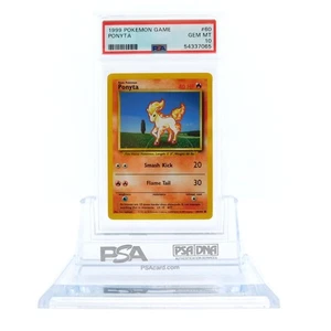 1999 Pokemon Base Set Unlimited #60 Ponyta PSA 10 GEM MINT - Picture 1 of 2