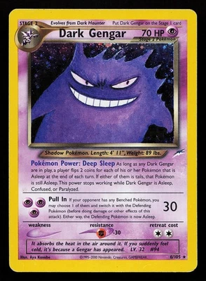 Dark Gengar 6/105 Holo Rare Neo Destiny Pokémon Card - Image 1 of 2