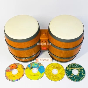 Donkey Kong Bongos Controller GameCube 1 2 3 Jungle Beat Set NO BOX KONGA JAPAN - Picture 1 of 15