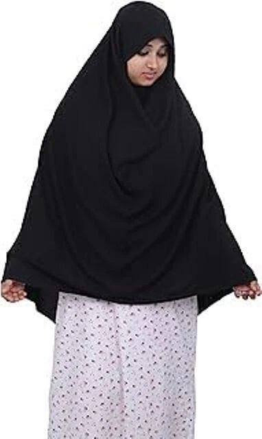 Mujer Islámico Namazi Lycra Elástico Cosido Liso Hijab Niñas الحجاب... - Imagen 1 de 4