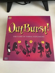 OUTBURST! The Game of Verbal Explosions - Raro Edición 2001 Por Mattel Games En muy buena condición - Imagen 1 de 2