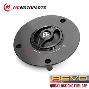 REVO Black Quick Lock Fuel Cap For GSX 1250 FA 11 12 13 14 15 16 17 - Picture 1 of 5