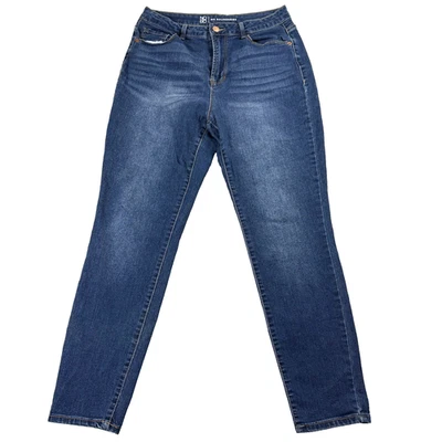Jeans skinny azul vintage feminino 11 jeans stretch cintura alta retrô lavagem macia - Imagem 1 de 4