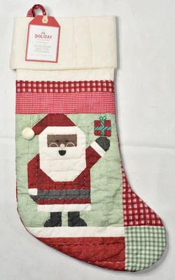 Medias de Navidad Pottery Barn Kids Heirloom acolchadas SANTA 20" sin monograma NUEVO Foto 1 de 4