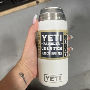 Yeti Rambler Colster Slim Can Insulator White - Picture 1 of 4