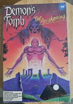 Demon's Tomb: The Awakening (IBM PC, 1989) FACTORY Sealed! Read at end for Desc - Image 1 of 4