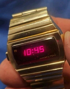 1974 Hamilton QED 10K Golduhr Pulsar 955 Kojak läuft LESEN Omega QTC - Bild 1 von 18