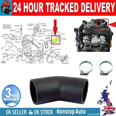 TURBO Ladeluftkühler Schlauch Rohr Für Subaru Impreza Forester Legacy XV Outback - Bild 1 von 4
