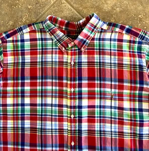 Polo Ralph Lauren Casual Button Down Shirt B&T 4XLT Plaid Short Sleeves $125 NWT - Picture 1 of 7