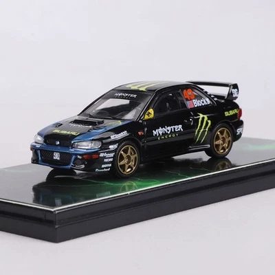 1:64 Subaru Impreza WRC Rally Car - Black Alloy Diecast, Collector's Displa - Image 1 of 4