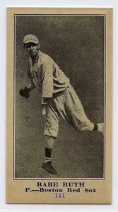 1916 D350-1 Standard Biscuit Company Reprint - #151 - Babe Ruth - Boston Red Sox - Bild 1 von 2