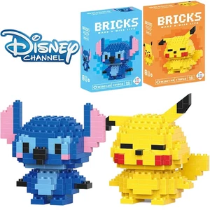 Lilo Stitch & Pikachu Building Blocks Anime Cartoon Model Toy for Kids Gif - Picture 1 of 39