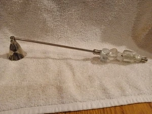Candle Snuffer Crystal Like Handle Candle Snuffer 12" - Picture 1 of 5