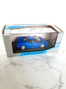 Minichamps 1/43 Scale Model Car 430 102110 - Bugatti EB 110 - Blue - Picture 1 of 3