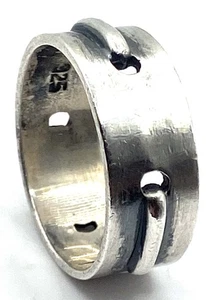 Anillo vintage de plata de ley/925 para hombre talla 10,5 - Imagen 1 de 9