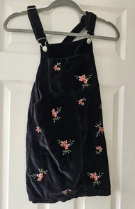 Topshop Dungarees Dress - Petite Size 4 - Picture 1 of 5
