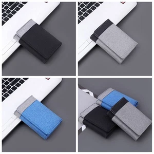 Multi-position Men Wallets Short Canvas Money Clip Bank Card Storage Bag - Picture 1 of 12