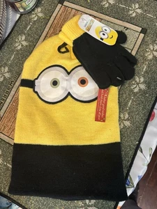 Despicable Me Minions Illumination Jungen Winter Handschuhe Set gelb und schwarz. - Bild 1 von 3