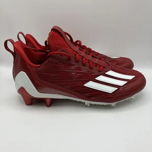 Adidas Men’s Size 7.5 Adizero Team Power Red White Football Cleats GW5058 NEW - Picture 1 of 7
