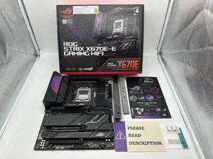 ASUS ROG Strix X670E-E Gaming WiFi AM5 ATX AMD Motherboard READ/FOR PARTS - Bild 1 von 9