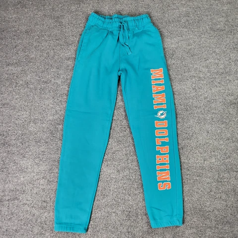 Miami Dolphins Pants Mens Extra Small Green Sweatpants Football NFL Cover