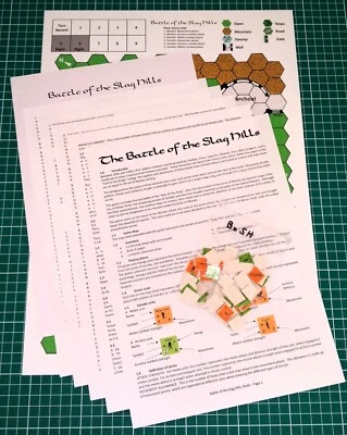 Battle of the Slag Hills, Lord of the Rings, complete game, 84 counters - Image 1 of 4