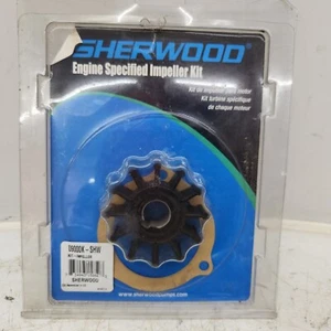 # 09000K Sherwood 12 Blade Water Pump Impeller Kit w/ Gasket - NO O-Ring 09000 - Foto 1 di 3