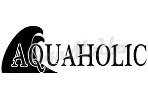 Aquaholic 23x7.5" Cool Boat Decal Graphics (2) Stickers Choose From *20 COLORS!* - Bild 1 von 23